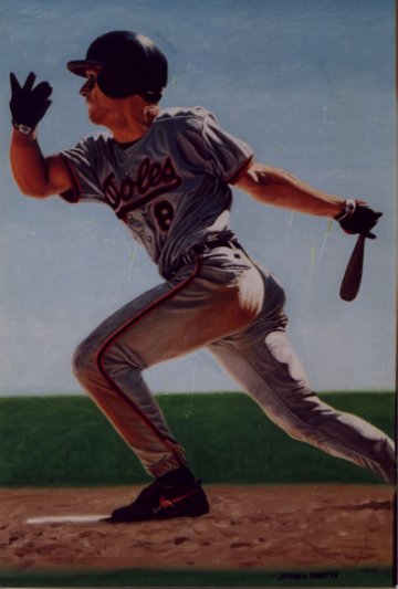 Sports Art Painting of Cal Ripken, Jr.