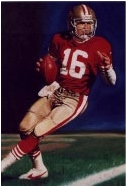 Sports Art Painting of Joe Montana