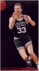 Sports Art Painting of Larry Bird