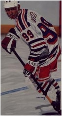 Sports Art Painting of Wayne Gretzky